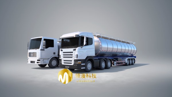 牛奶运输设备3d动画